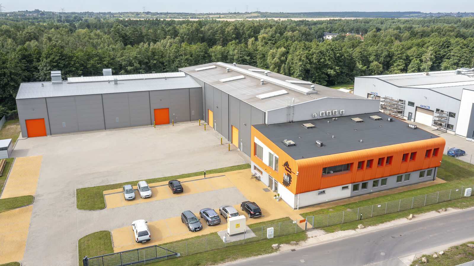 Widok z lotu ptaka na zakład Metal-System